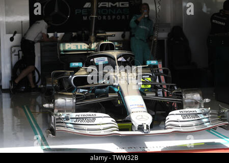 Le Castellet, Var, France. 23 Juin, 2019. La Mercedes de Lewis Hamilton (GBR) avant la course du Grand Prix de France de Formule 1 sur le circuit Paul Ricard au Castellet - France.Lewis Hamilton a remporté Grand Prix Credit : Pierre Stevenin/ZUMA/Alamy Fil Live News Banque D'Images