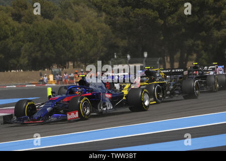 Le Castellet, Var, France. 23 Juin, 2019. Le pilote Toro Rosso, ALEXANDER ALBON (THA) en action pendant la course du Grand Prix de France de Formule 1 sur le circuit Paul Ricard au Castellet - France.Lewis Hamilton a remporté Grand Prix Credit : Pierre Stevenin/ZUMA/Alamy Fil Live News Banque D'Images
