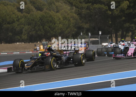 Le Castellet, Var, France. 23 Juin, 2019. KEVIN MAGNUSSEN (pilote Haas DEN) en action pendant la course du Grand Prix de France de Formule 1 sur le circuit Paul Ricard au Castellet - France.Lewis Hamilton a remporté Grand Prix Credit : Pierre Stevenin/ZUMA/Alamy Fil Live News Banque D'Images