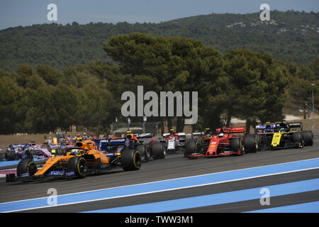 Le Castellet, Var, France. 23 Juin, 2019. Pilote McLaren LANDO NORRIS (GBR) en action pendant la course du Grand Prix de France de Formule 1 sur le circuit Paul Ricard au Castellet - France.Lewis Hamilton a remporté Grand Prix Credit : Pierre Stevenin/ZUMA/Alamy Fil Live News Banque D'Images