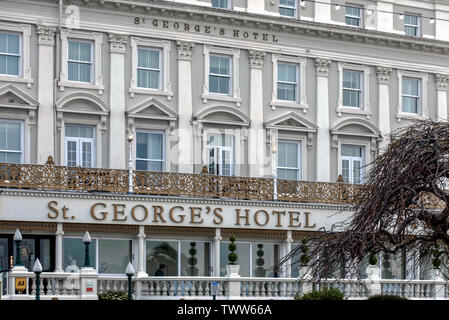 St George's Hotel à Llandudno, Snowdonia, pays de Galles du Nord, Royaume-Uni. Banque D'Images