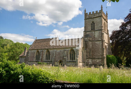 L'église St James à l'ancien à Horton, Gloucestershire Cotswold Edge, Royaume-Uni. Date du 12ème siècle avec des ajouts plus tard Banque D'Images