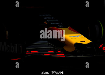 23 juin 2019, l'Automobile du Circuit Paul Ricard, Le Castellet, Marseille, France ; FIA Formula 1 Grand Prix de France, la Journée de la course ; avant de la Red Bull Racing de la formule 1 Max Verstappen Pablo Guillen/Alamy Banque D'Images