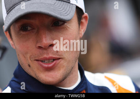 Derby, Royaume-Uni. 23 Juin, 2019. Beechdean AMR driver Martin Plowman au cours de la British GT Championship Round 9 à Donington Park, Derby, Angleterre le 23 juin 2019. Photo par Jurek Biegus. Credit : UK Sports Photos Ltd/Alamy Live News Banque D'Images