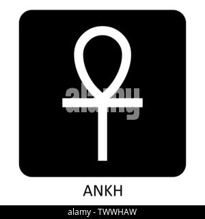 Symbole Ankh illustration sur le fond sombre Illustration de Vecteur