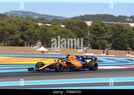 Marseille, France. 23 juin 2019, l'Automobile du Circuit Paul Ricard, Le Castellet, Marseille, France ; FIA Formula 1 Grand Prix de France, la Journée de la course ; McLaren, Carlos Sainz : Action Crédit Plus Sport Images/Alamy Live News Banque D'Images