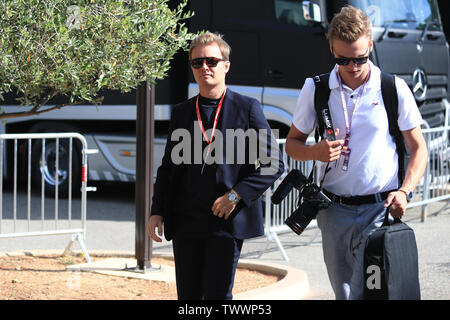 Marseille, France. 23 juin 2019, l'Automobile du Circuit Paul Ricard, Le Castellet, Marseille, France ; FIA Formula 1 Grand Prix de France, la Journée de la course, Nico Rosberg : Action Crédit Plus Sport Images/Alamy Live News Banque D'Images