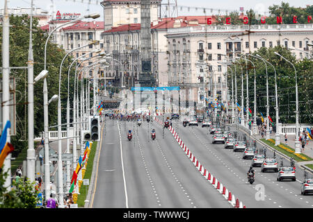 22 juin 2019 Minsk Belarus European Games 2019 Cyclisme sur route Banque D'Images