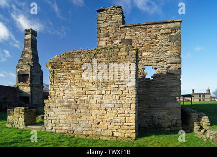 UK,Yorkshire du Sud, Sheffield, Sheffield Manor Lodge connue localement sous le nom de Château de manoir Banque D'Images