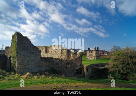 UK,Yorkshire du Sud, Sheffield, Sheffield Manor Lodge connue localement sous le nom de Château de manoir Banque D'Images