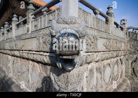 Le paysage architectural du palais dans le parc Beiling, Shenyang, Liaoning Province Banque D'Images