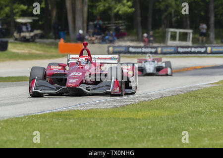 Elkhart Lake, Wisconsin, USA. 23 Juin, 2019. ED JONES (20) de l'Organisation des courses à travers les tours unis pendant la course pour la REV Group Grand Prix à Road America à Elkhart Lake, au Wisconsin. (Crédit Image : © Walter G Arce Sr Asp Inc/ASP) Credit : ZUMA Press, Inc./Alamy Live News Banque D'Images