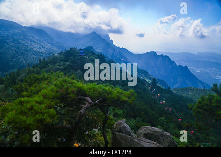 Le paysage de Lushan, la province de Jiangxi Banque D'Images