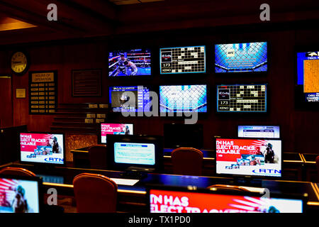 Intérieur d'un livre de sports, Las Vegas, Nevada Banque D'Images