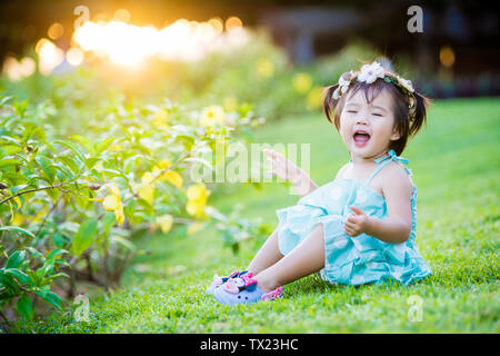 Photo de bébé, pris à Sanya Banque D'Images