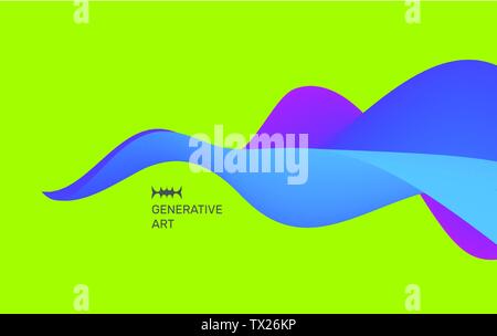Résumé fond avec des vagues. Effet dynamique. Vector Illustration. Modèle de conception. Illustration de Vecteur