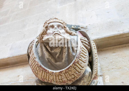 Sculpture en pierre de l'Abbaye de Cluny, Saône et Loire, Bourgogne, France Europe Banque D'Images