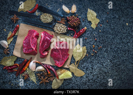 La viande bovine. Banque D'Images