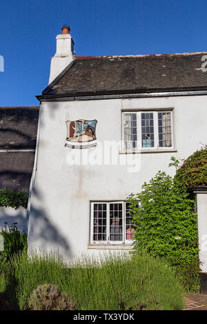 La personne n'Inn est une auberge du xviie siècle Devon Inn, Dartmoor, dans le Devon, Angleterre, Chambre, aucun peuple, ciel couvert, l'été, l'ancienne, l'Architecture, Bar Doddiscombsleigh Banque D'Images