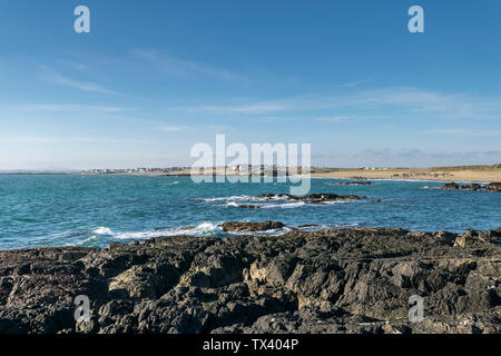 Tyn Porth Tywyn près de conseil informatique sur Anglesey au nord du Pays de Galles UK Banque D'Images