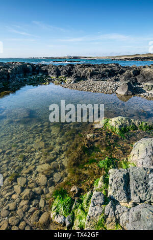 Tyn Porth Tywyn près de conseil informatique sur Anglesey au nord du Pays de Galles UK Banque D'Images