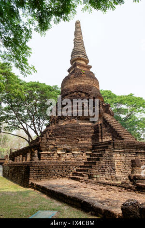 La Thaïlande, Sukhothai, le parc historique de Si Satchanalai, pagode Banque D'Images