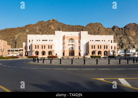 Sultanat d'Oman, Muscat, l'Al Alam Palace, ministère des Finances Banque D'Images