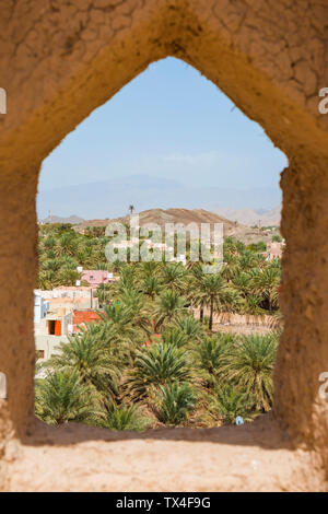 Vue du Fort de Bahla, Bahla, Ad Dakhiliyah, Oman Banque D'Images