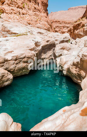 Saoudite, Sultanat d'Oman, Wadi Bani Khalid Banque D'Images