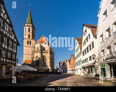 Allemagne, Bade-Wurtemberg, Schorndorf, église de ville Banque D'Images