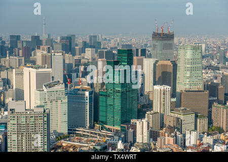 Japon, Tokyo, paysage urbain vu de Roppongi Hills Banque D'Images