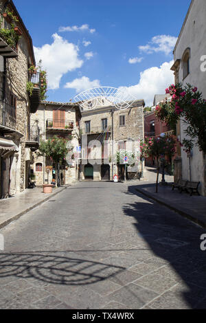 Italie, Sicile, Petralia Soprana, vieille ville Banque D'Images