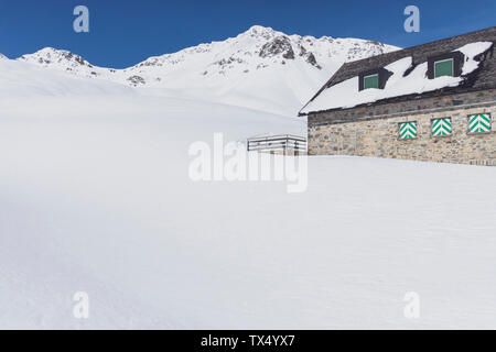 Autriche, Tyrol, entre Ischgl et de Galtuer, Friedrichshafener lodge Banque D'Images