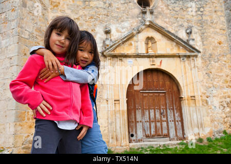 Iglesia. Pesquera de Ebro. Cañón del Ebro. BURGOS. CASTILLA Y LEÓN. ESPAÑA Banque D'Images