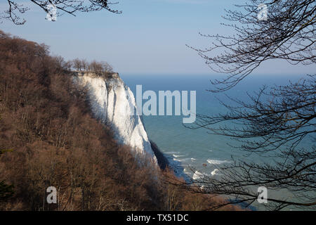 Germany, Mecklenburg-Western Pomerania, Ruegen, Parc National de Jasmund, falaise de craie Koenigsstuhl Banque D'Images