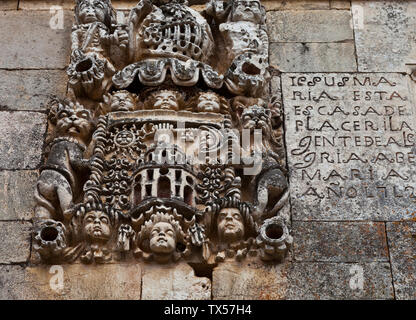 Blasón. Pesquera de Ebro. Cañón del Ebro. BURGOS. CASTILLA Y LEÓN. ESPAÑA Banque D'Images