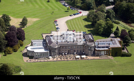 Vue aérienne de Wynyard Hall, North East England, UK Banque D'Images