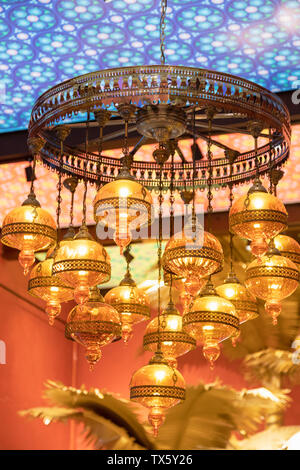 Intérieur du spa shop, Galle, Province du Sud, Sri Lanka Banque D'Images