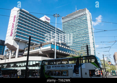 Mercure Hotel,et,Ville,Tour,centre,de,central Manchester,nord,nord,nord ouest,ville,Angleterre,English,GB,UK,Bretagne,europe,britanniques, Banque D'Images