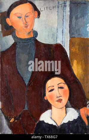 Amedeo Modigliani, Jacques et Berthe Lipchitz, portrait, 1916 Banque D'Images