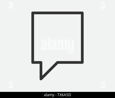 Talk bubble discours icône. Vide Vide vecteur bulles éléments de conception. Tchat en ligne Modèle de symbole. Autocollant ballon dialogue silhouette. Illustration de Vecteur