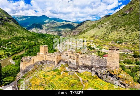 La forteresse de Khertvisi Meskheti en Géorgie, Banque D'Images