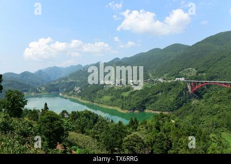 Décor d'Nanlido Enshizhou en pont, la province du Hubei Banque D'Images