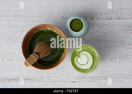 Café vert Matcha Banque D'Images