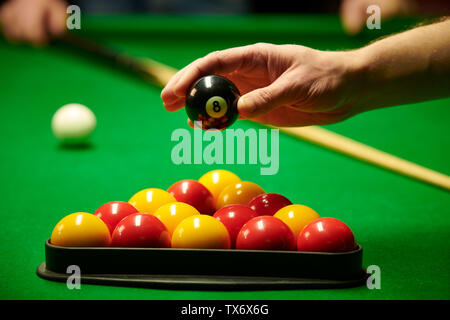 Black Ball Pool Banque D'Images