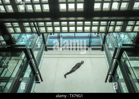 Sculpture,statue,filtre,PAR,Antony,Anthony,Gormley,Manchester Art Gallery,Manchester,nord,nord,nord ouest,ville,Angleterre,UK,GB,la,anglais, Banque D'Images