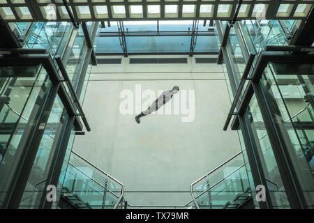 Sculpture,statue,filtre,PAR,Antony,Anthony,Gormley,Manchester Art Gallery,Manchester,nord,nord,nord ouest,ville,Angleterre,UK,GB,la,anglais, Banque D'Images