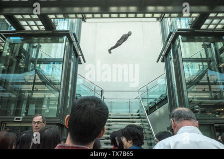 Sculpture,statue,filtre,PAR,Antony,Anthony,Gormley,Manchester Art Gallery,Manchester,nord,nord,nord ouest,ville,Angleterre,UK,GB,la,anglais, Banque D'Images