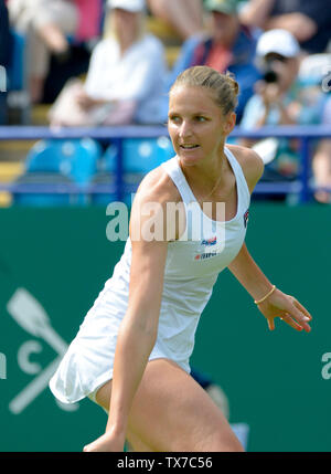 KAROLINA PLISKOVA (CZE) à Eastbourne, Royaume-Uni. 24 juin 2019. Nature Valley International tennis dans le Devonshire Park. Banque D'Images