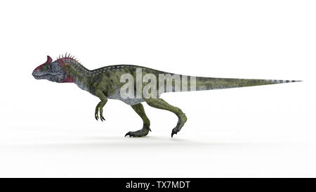 Rendu 3d illustration d'un Cryolophosaurus Banque D'Images